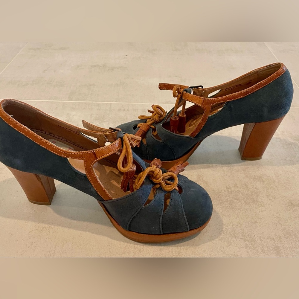 Anthropologie Miss Albright platform heels, size 6, pre-worn